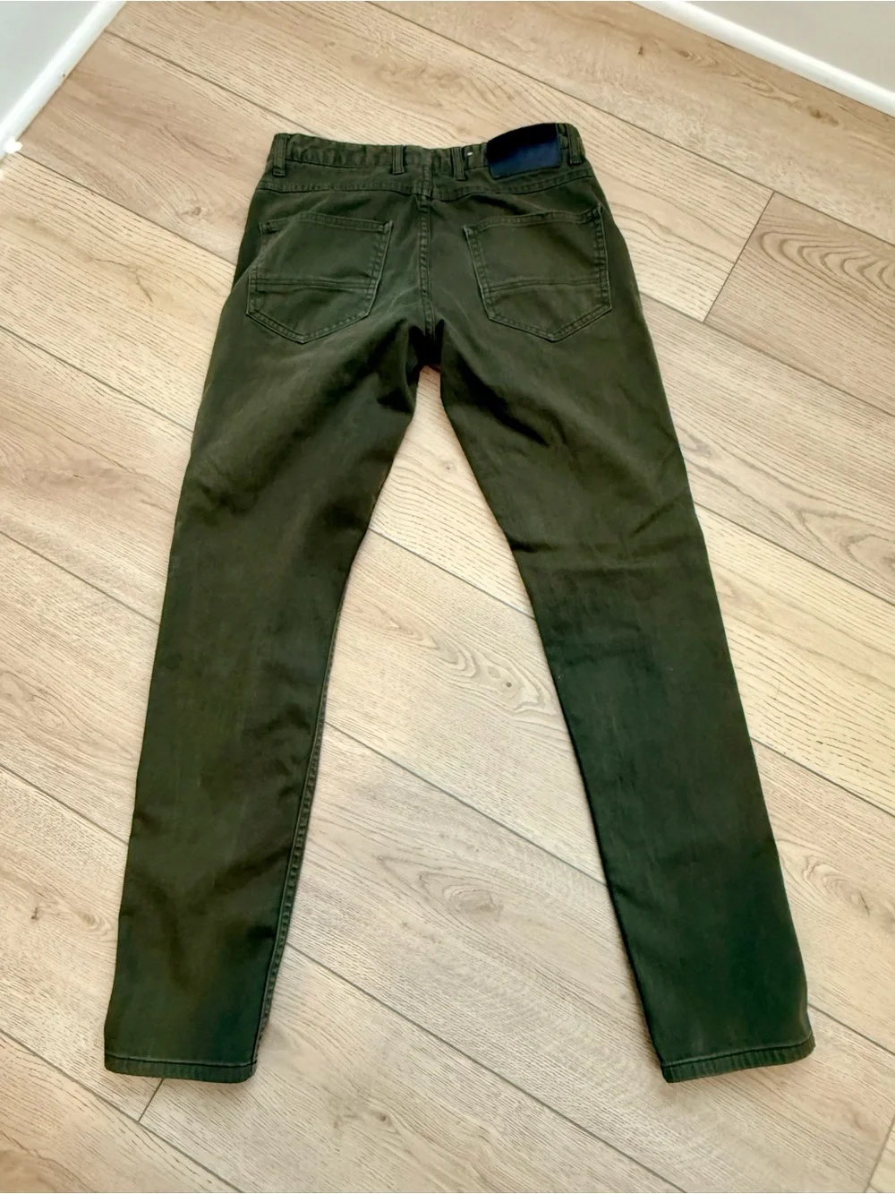 Zara Men's Skinny Jeans in Olive, Size 30